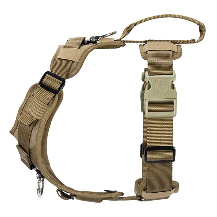 Nylon Padded Tactical Pet Training Vest Dog Strap Harness