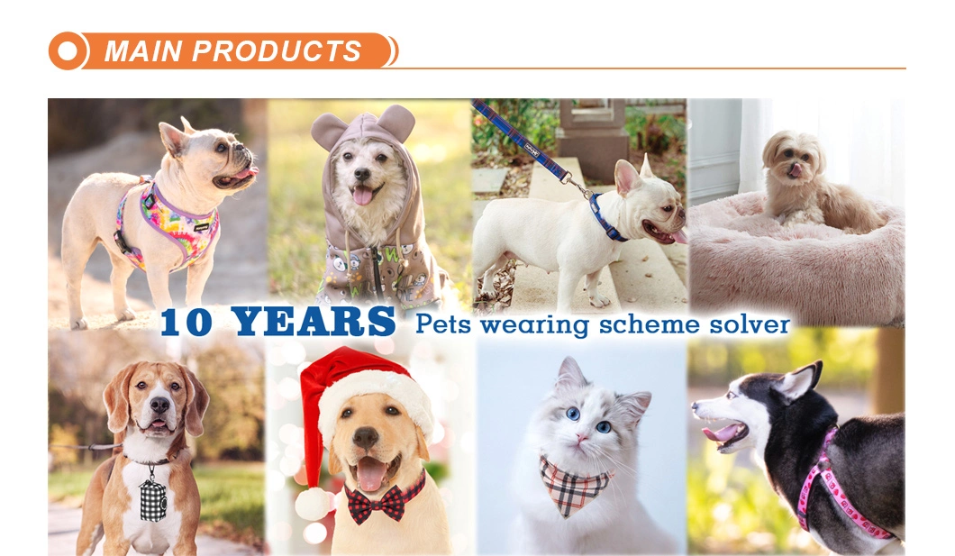 Hanyang 2023 Dog Harness Manufacturer Soft Neoprene Personalized Custom Adjustable Pet Dog Harness with Dog Leash Collar and Poop Bag Holder Bowtie